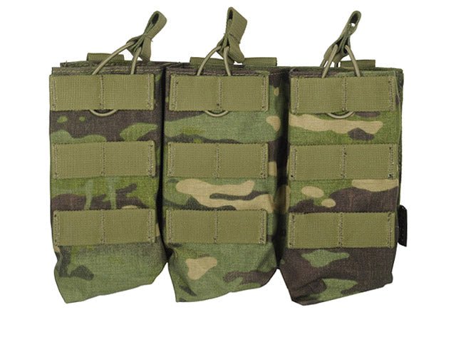 AK47 Open Top Triple Mag Pouch - Multicam Tropic - Paintball Buddy