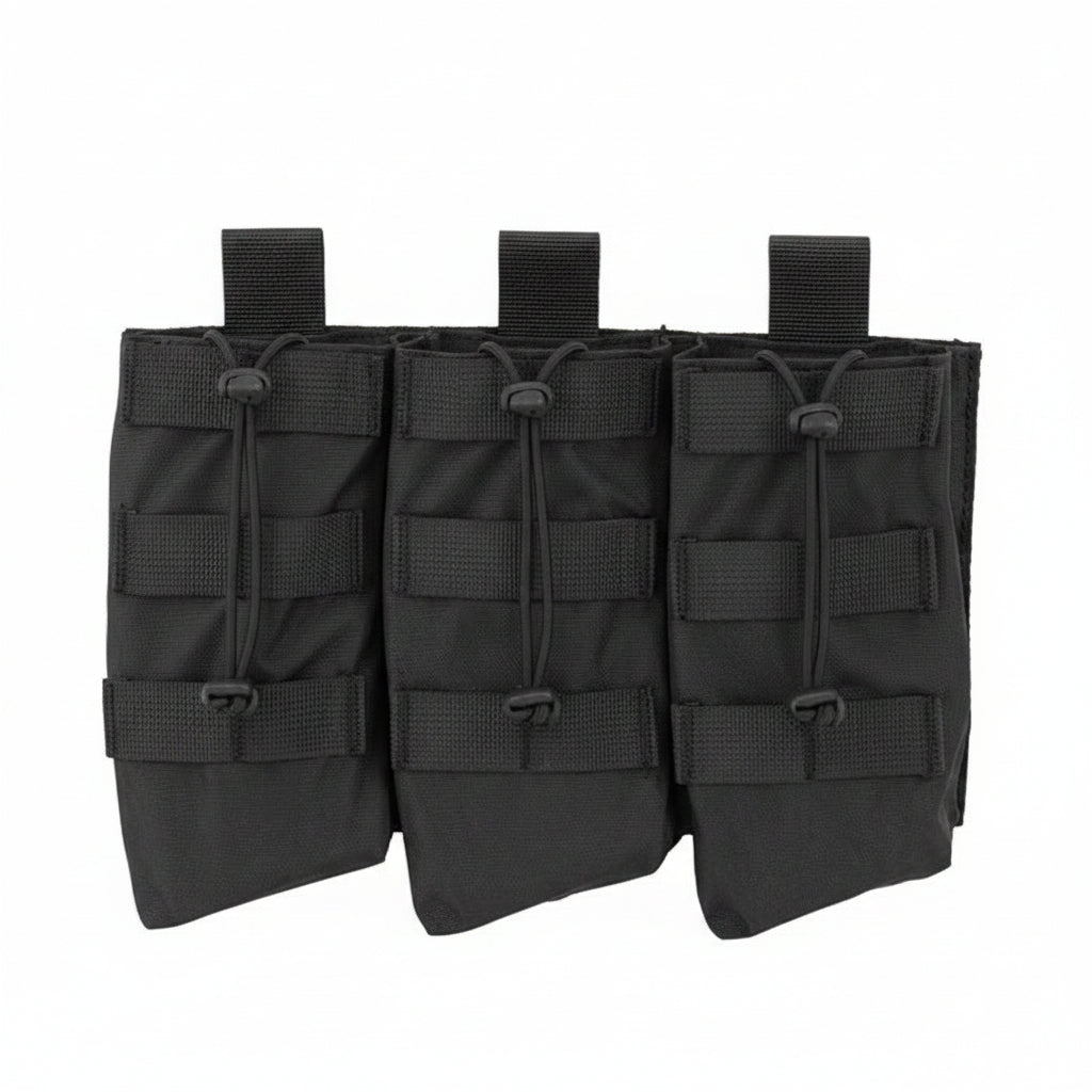 AK47 Open Top Triple Mag Pouch - Schwarz - Paintball Buddy