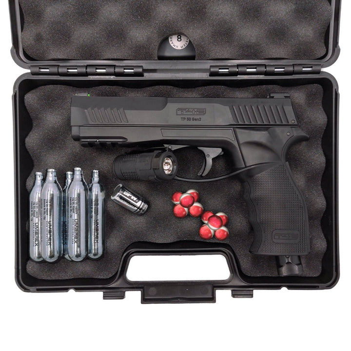 All inklusiv Home Defense Set Pistole Pepperballs - Schwarz - Paintball Buddy