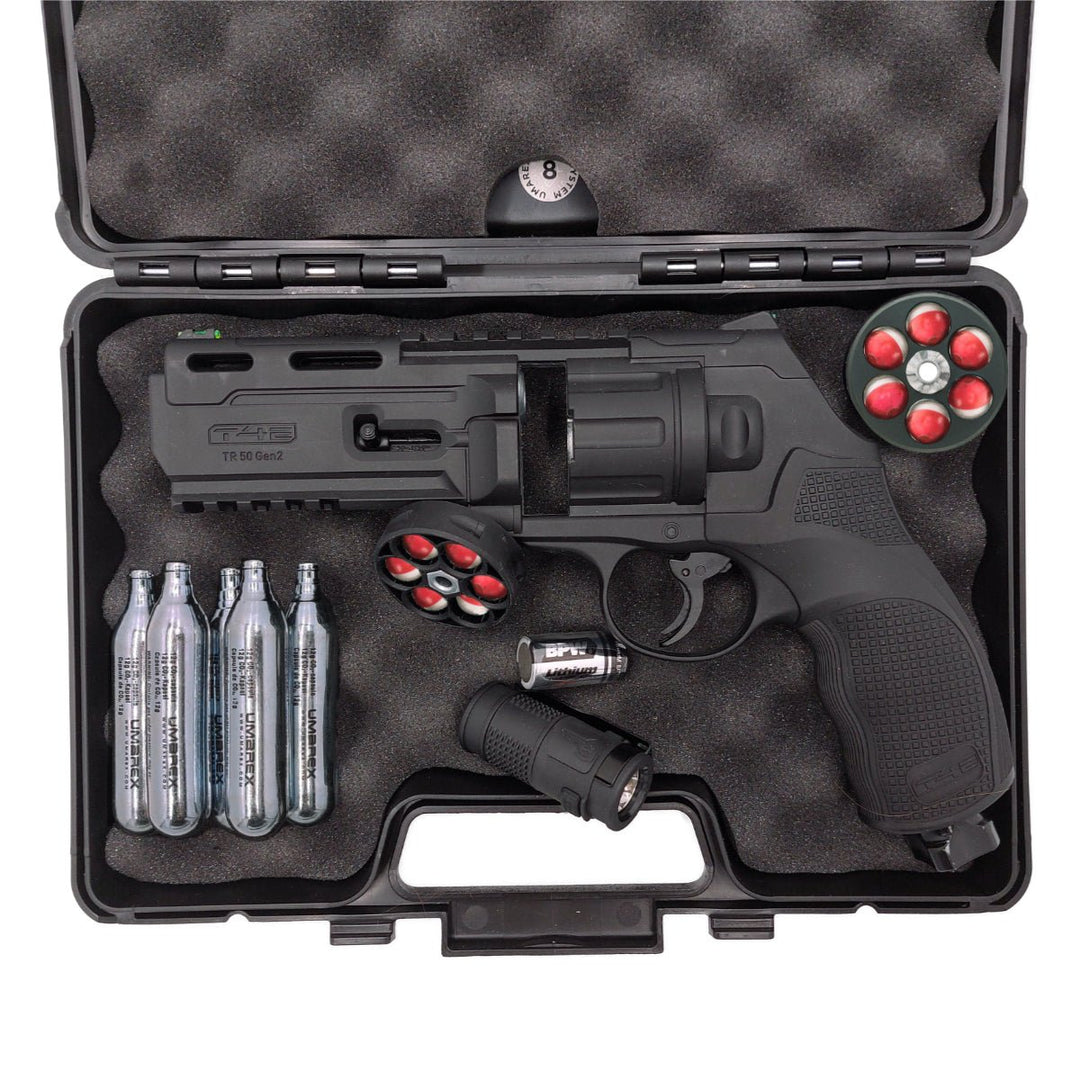 All inklusiv Home Defense Set Revolver Pepperballs - Schwarz - Paintball Buddy