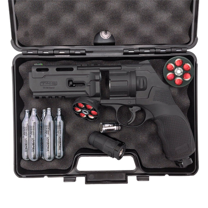 All inklusiv Home Defense Set Revolver Pepperballs - Schwarz - Paintball Buddy