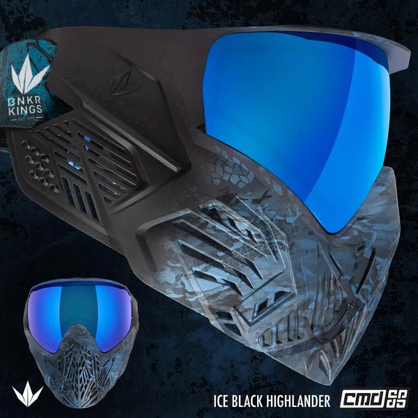 Bunkerkings CMD Command Paintball Maske - Ice Black Highlander - Paintball Buddy
