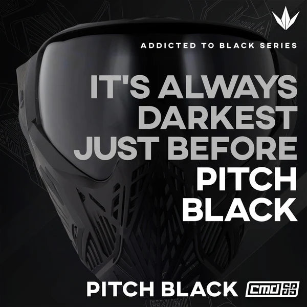Bunkerkings CMD Command Paintball Maske - Pitch Black - Paintball Buddy