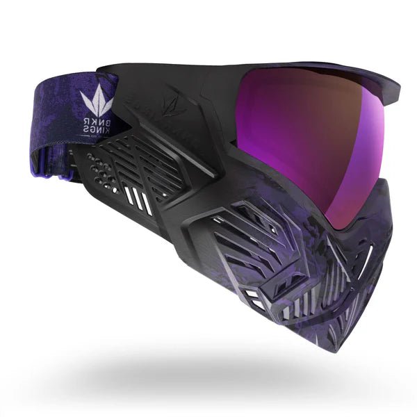 Bunkerkings CMD Command Paintball Maske - Purple Black Highlander - Paintball Buddy