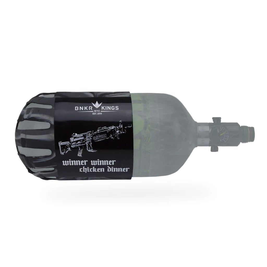 Bunkerkings Knuckle B Tank Cover - Winner Winner Black - Paintball Buddy