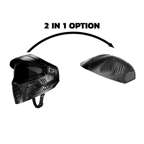 Carbon Vollschutz Paintball Thermal Maske - Black - Paintball Buddy