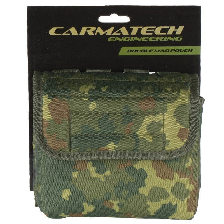 Carmatech SAR - 12 Double Mag Pouch / 2er Magazintasche - German Flecktarn - Paintball Buddy