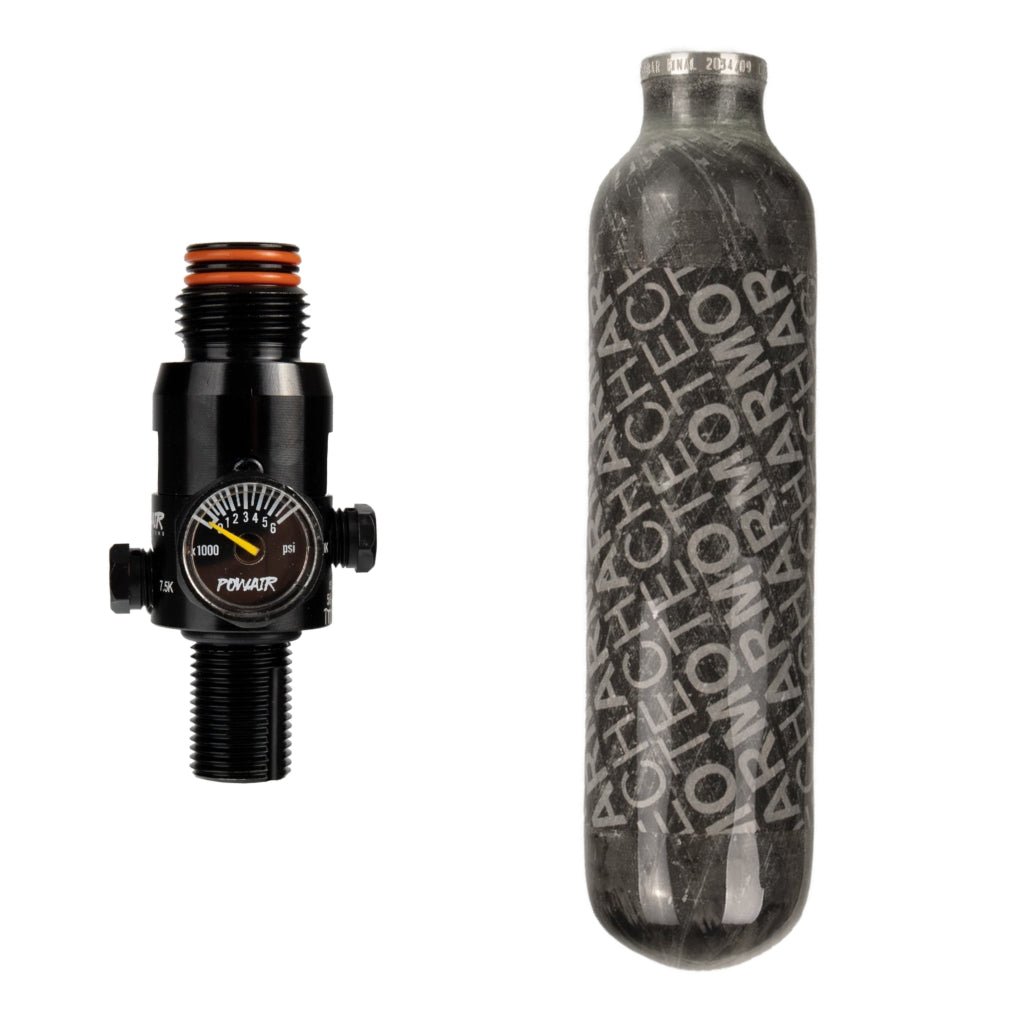 Dye Core HP System 300 Bar 0,25Liter + PowAir MaxReg Regulator - Paintball Buddy
