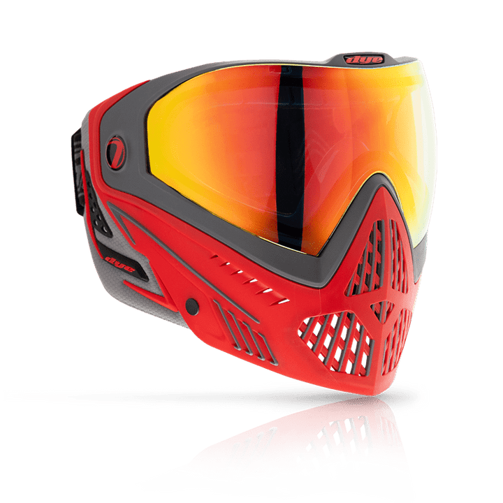 Dye I5 Paintball Maske - ShadowFire Grau/Rot - Paintball Buddy