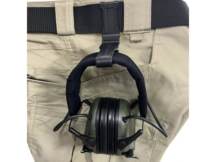 Earmor Gürtelclip für Headset - Schwarz - Paintball Buddy