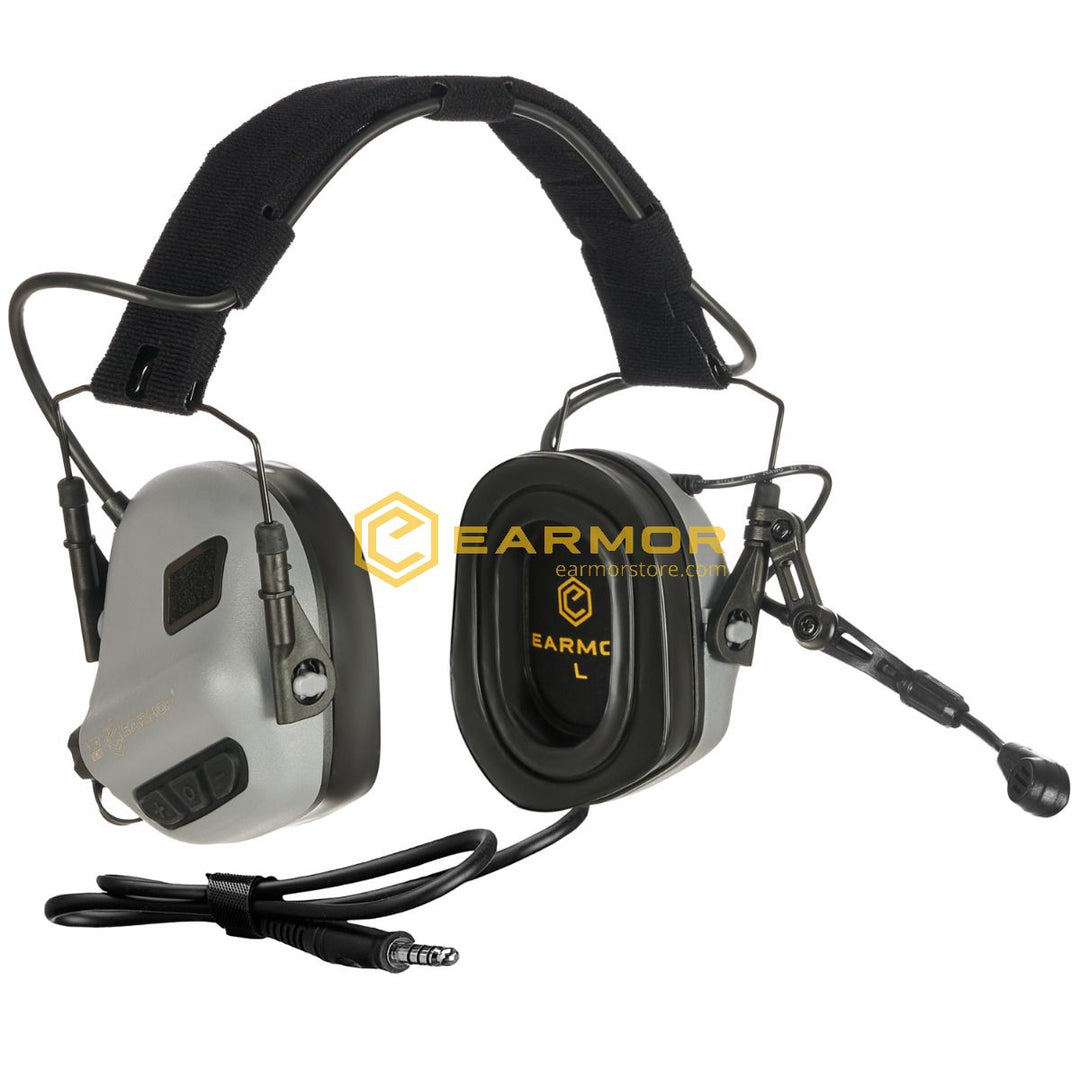 Earmor M32 Plus aktives Tactical Headset - Grey - Paintball Buddy
