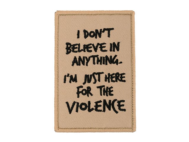 Embroidered Patch - Here For The Violence - Paintball Buddy