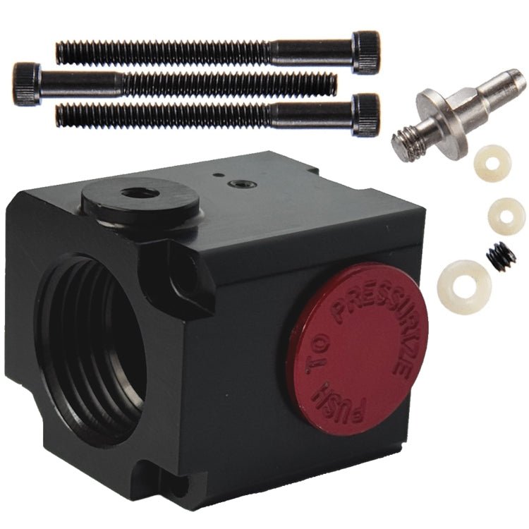 First Strike XP/FSC Rear ASA Stock Adapter mit Push Button On/Off - Schwarz - Paintball Buddy