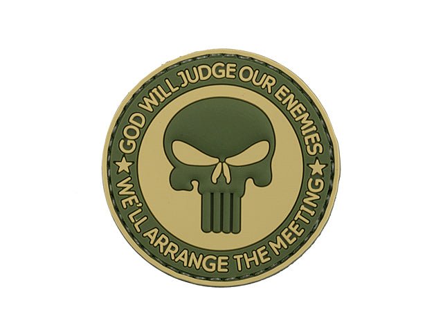 God will Judge PVC Patch - Olive - Paintball Buddy