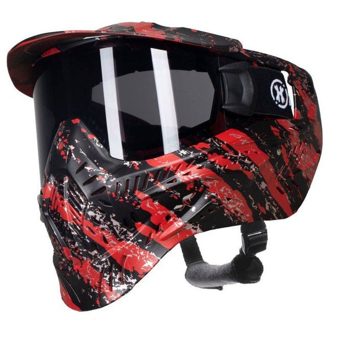 HK Army HSTL Thermal Paintballmaske - Fracture Black Red