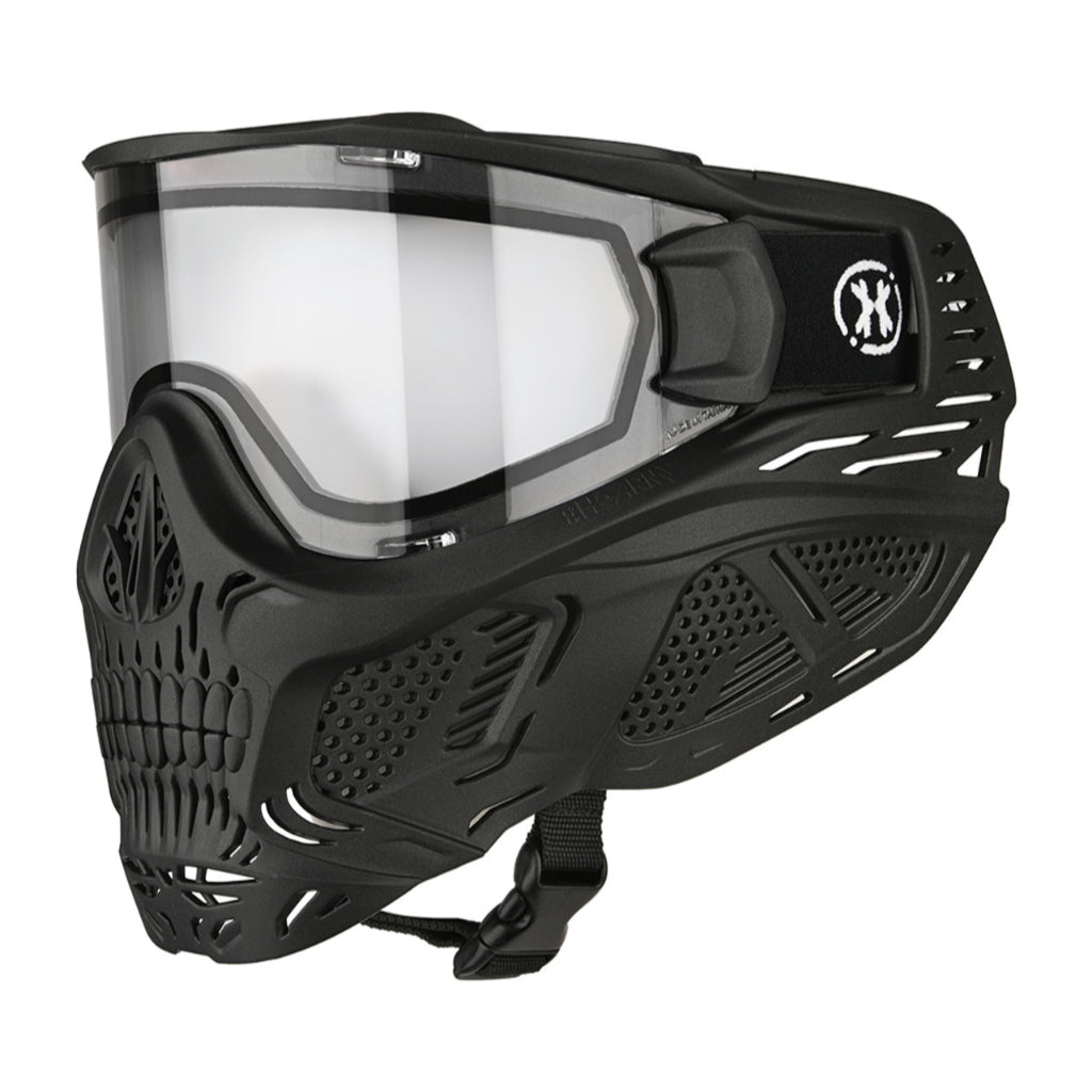 HK Army HSTL Thermal Paintballmaske Skull Death - Schwarz Klar - Paintball Buddy