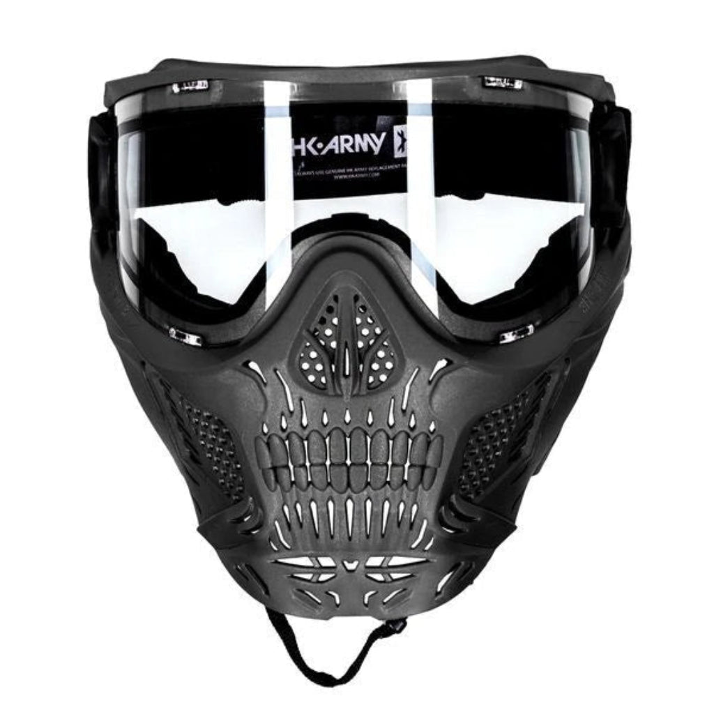 HK Army HSTL Thermal Paintballmaske Skull Death - Schwarz Klar - Paintball Buddy