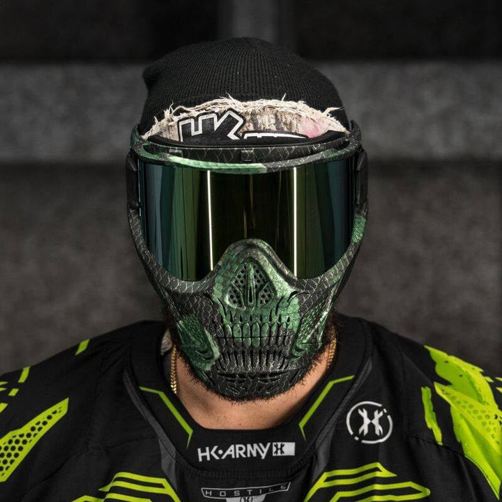 HK Army HSTL Thermal Paintballmaske Skull Punisher - Snake Green - Paintball Buddy