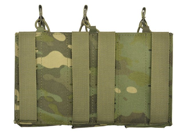 Laser - Cut Panel mit 3 AR15 Magazintaschen - Multicam Tropic - Paintball Buddy