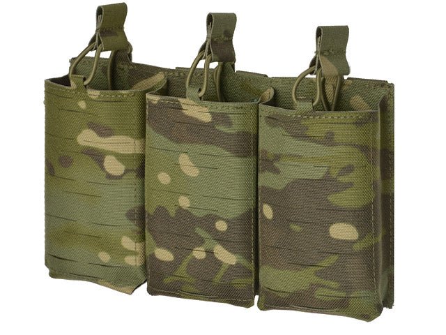 Laser - Cut Panel mit 3 AR15 Magazintaschen - Multicam Tropic - Paintball Buddy