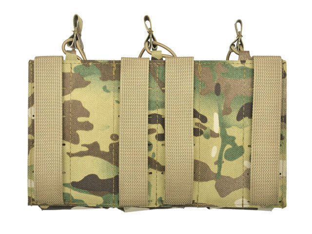 Laser - Cut Panel mit 3 AR15 Magazintaschen - Multicamo - Paintball Buddy
