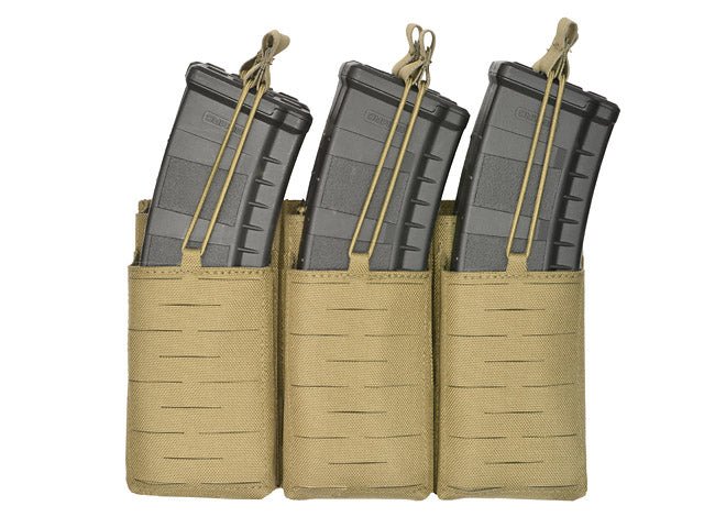 Laser - Cut Panel mit 6 AR15/AK Magazintaschen - Coyote - Paintball Buddy