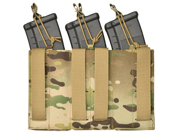 Laser - Cut Panel mit 6 AR15/AK Magazintaschen - Multicamo - Paintball Buddy