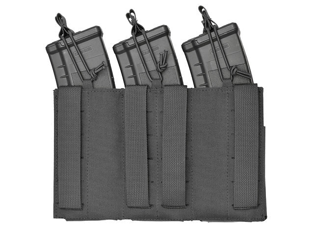 Laser - Cut Panel mit 6 AR15/AK Magazintaschen - Schwarz - Paintball Buddy