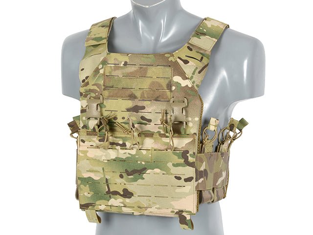 Laser - Cut Recon Plate Carrier inkl AR15 AK Mag Pouches - Multicam - Paintball Buddy