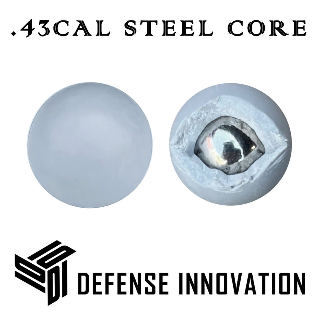Max Power High Performance Heavy Duty Steel Core Projectile Ammo (.43 Cal) - Paintball Buddy
