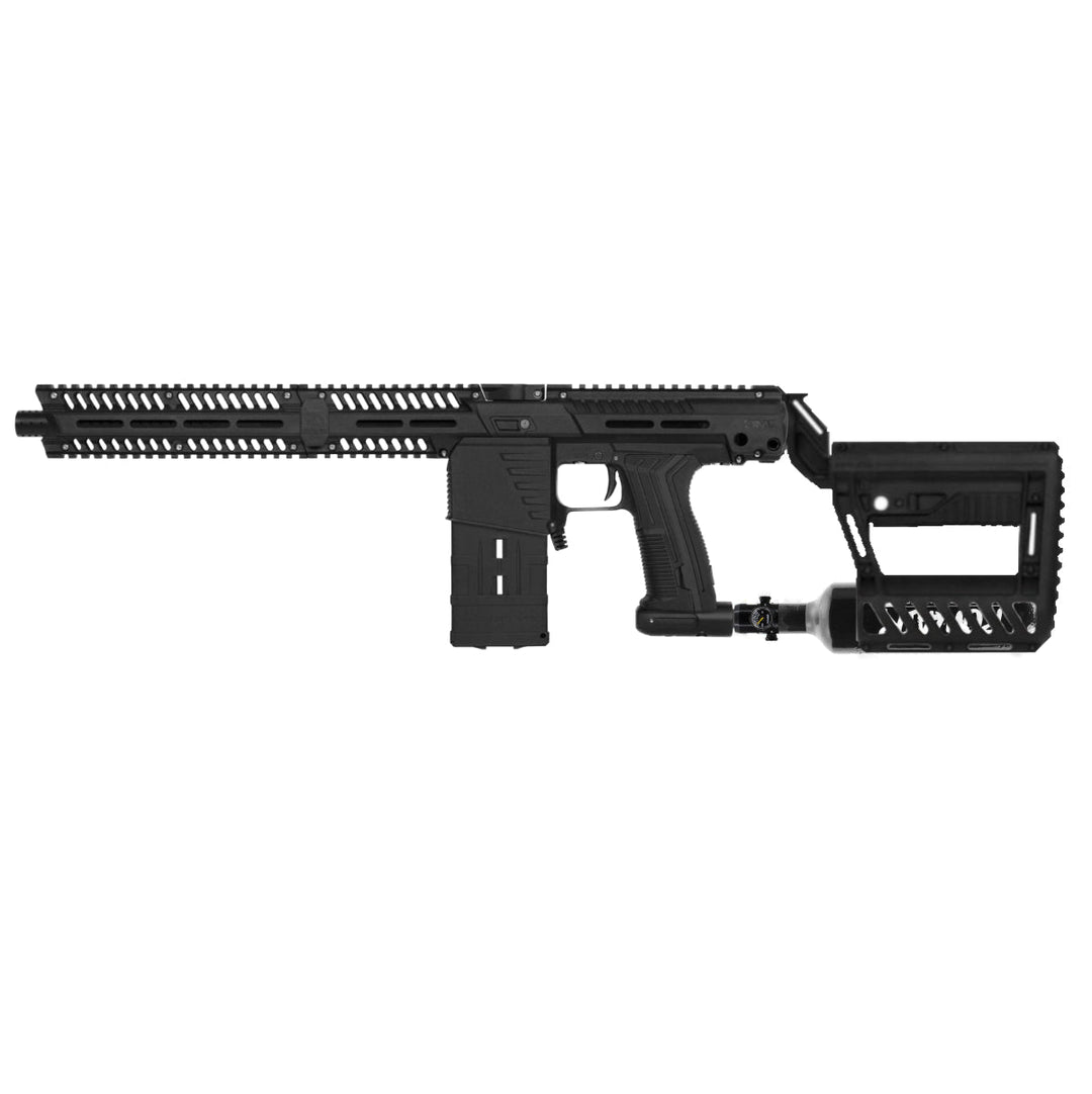 Planet Eclipse EMF100 Gen.3 Paintball Markierer cal.68 Sparpaket inkl. PWR Stock, CF20 Pro Mag, 0,2I HP System - Schwarz - Paintball Buddy