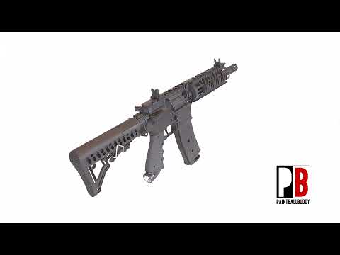 Tippmann TMC MagFed Paintball Markierer cal.68 Sparpaket inkl. 0,2l HP System 200bar, 4xMagazinen - Schwarz