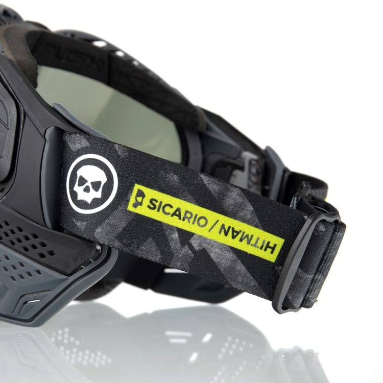 Push Unite Paintball Maske - Infamous Ghost Skull Ltd Gold - Paintball Buddy