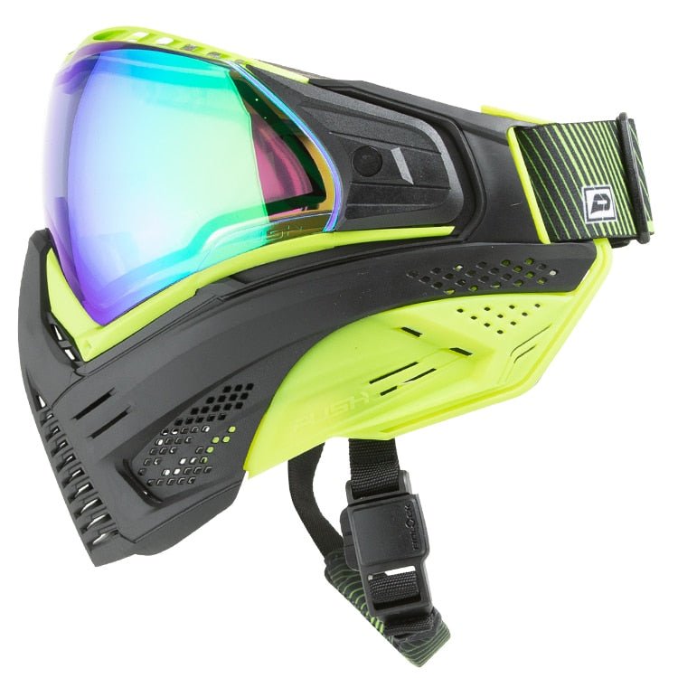 Push Unite Paintball Maske - Schwarz, Grün - Paintball Buddy