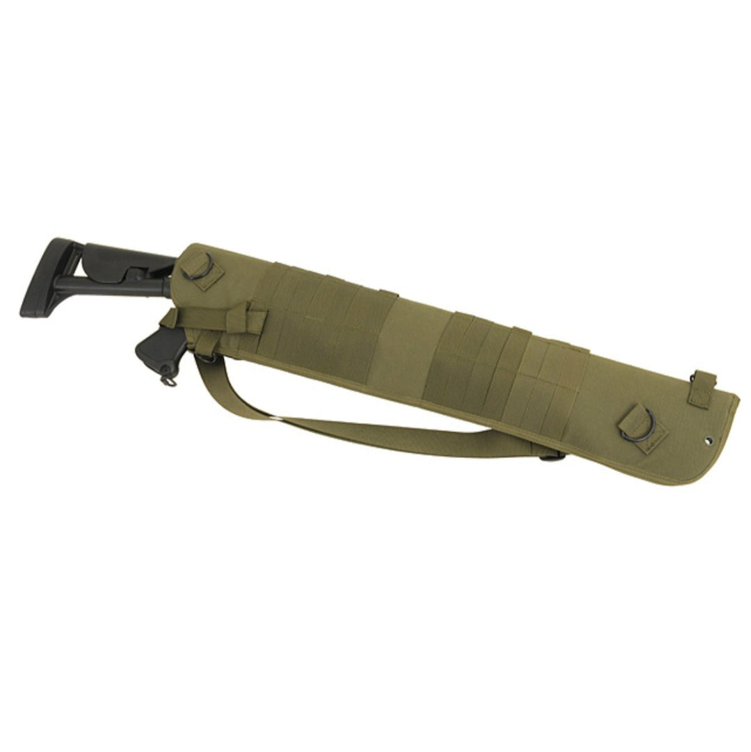 Rückenholster für Schrotflinten mit MOLLE - Befestigung - Oliv - Paintball Buddy