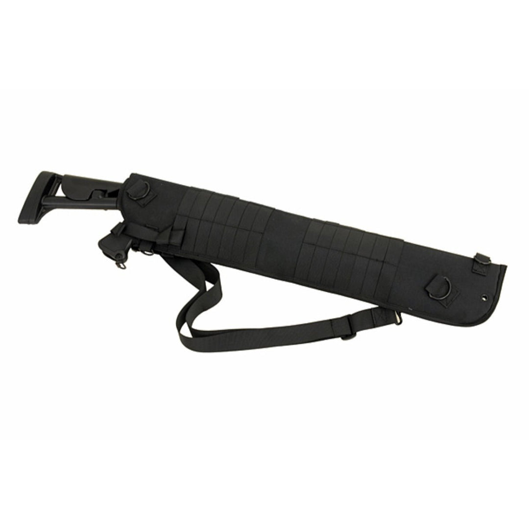 Rückenholster für Schrotflinten mit MOLLE - Befestigung - Schwarz - Paintball Buddy