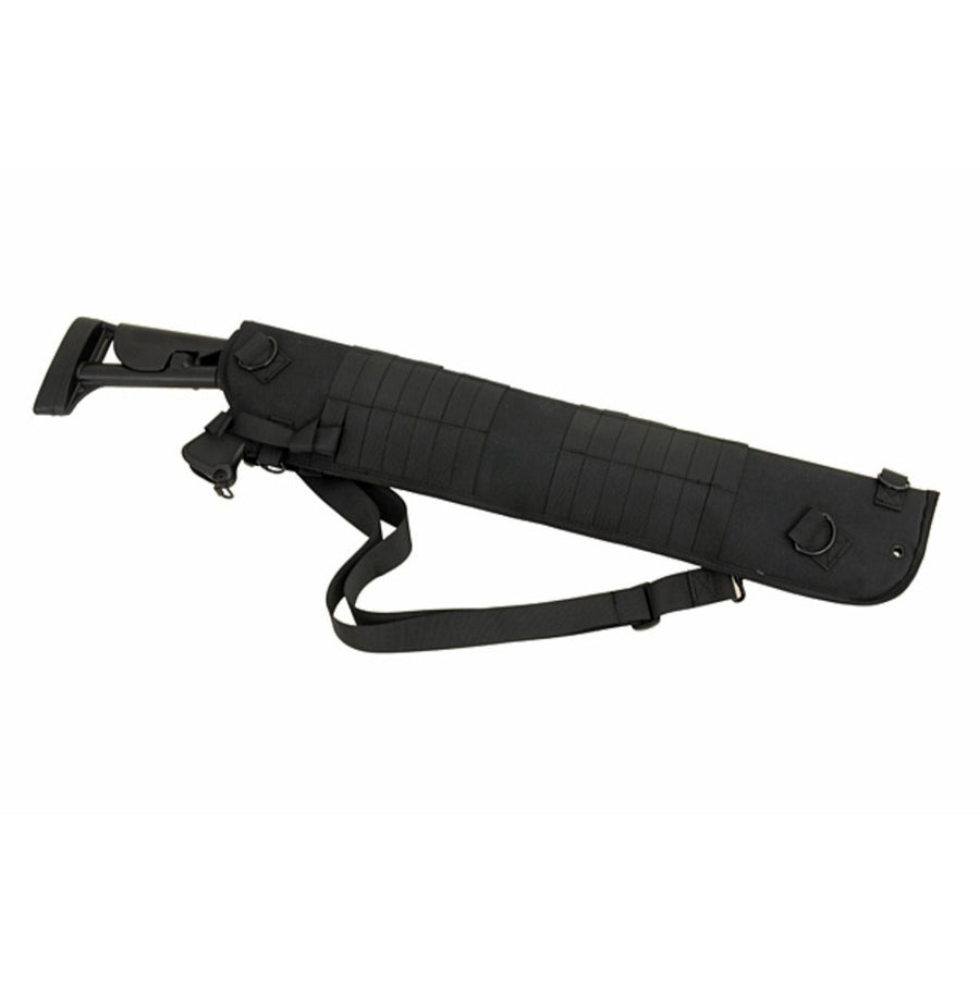 Rückenholster für Schrotflinten mit MOLLE - Befestigung - Schwarz - Paintball Buddy