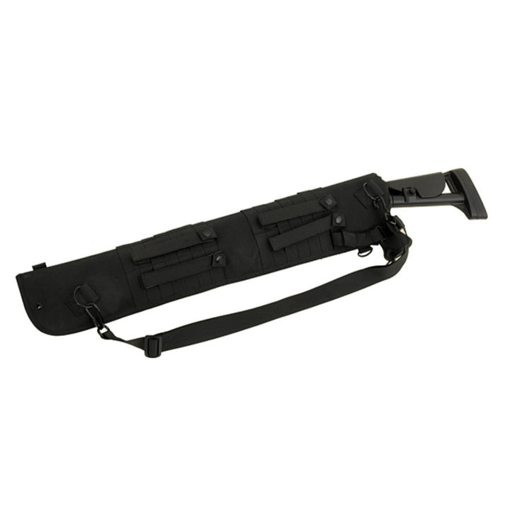 Rückenholster für Schrotflinten mit MOLLE - Befestigung - Schwarz - Paintball Buddy