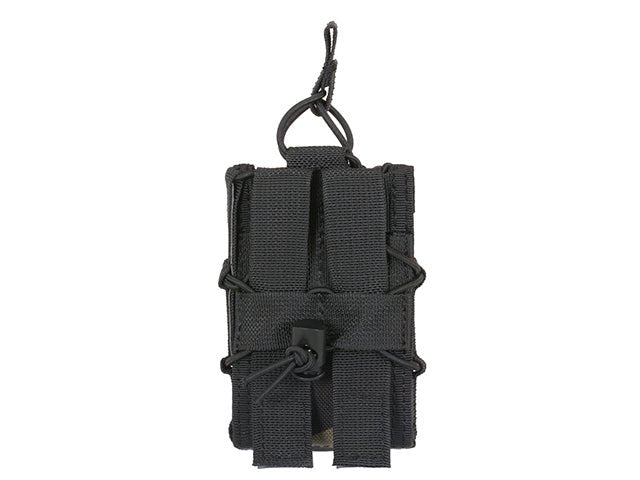 Single Rifle Molle Speed Mag Pouch - Muticam Black - Paintball Buddy