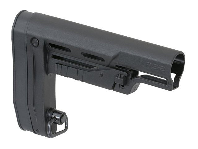 Slim Buttstock Milspec Airsoft/Paintball - Schwarz - Paintball Buddy