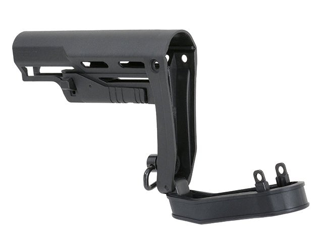 Slim Buttstock Milspec Airsoft/Paintball - Schwarz - Paintball Buddy
