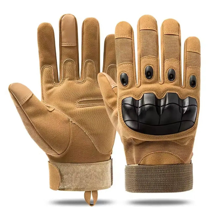 Tactical Combat Gloves Touchscreen kompatibel - Tan - Paintball Buddy