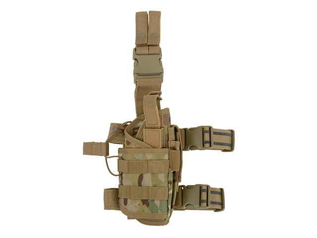 Tiefzieh Wickel Beinholster mit Molle - Multicam - Paintball Buddy