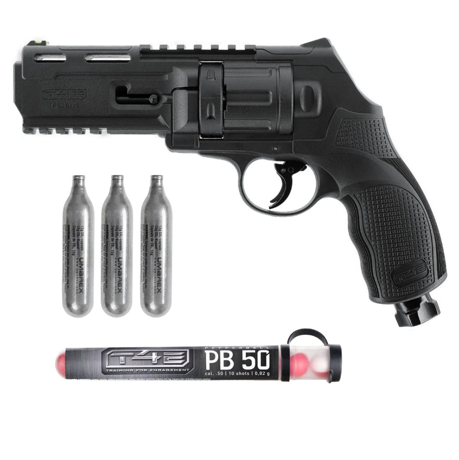 Umarex T4E HDR50 Gen2 Markierer Home Defense Set inkl. 3x Co2 und 10 Pepperballs - Paintball Buddy