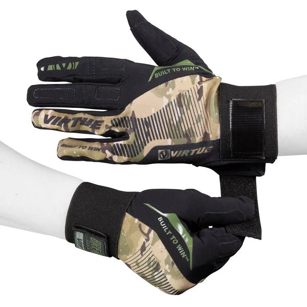Virtue Breakout Gloves Ripstop Full Finger - Camo - Paintball Buddy