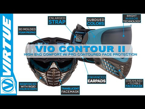 Virtue VIO Contour 2 Paintball Mask - Emerald